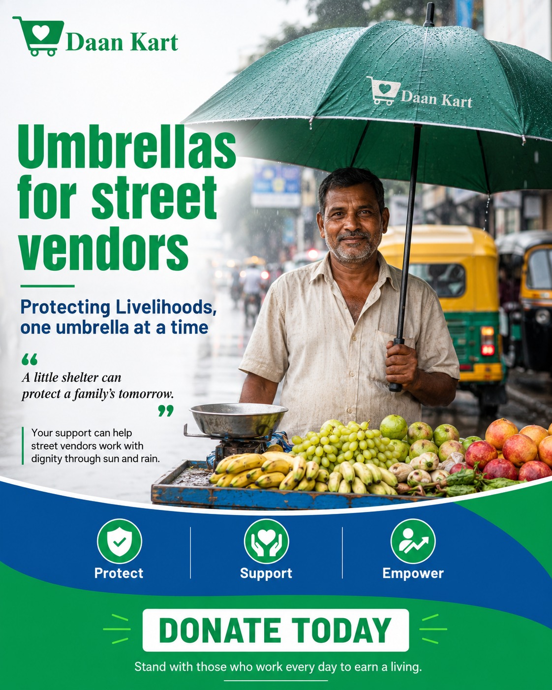 Umbrellas for Street Vendors – Protecting Livelihoods, One Umbrella at a Time photo 1